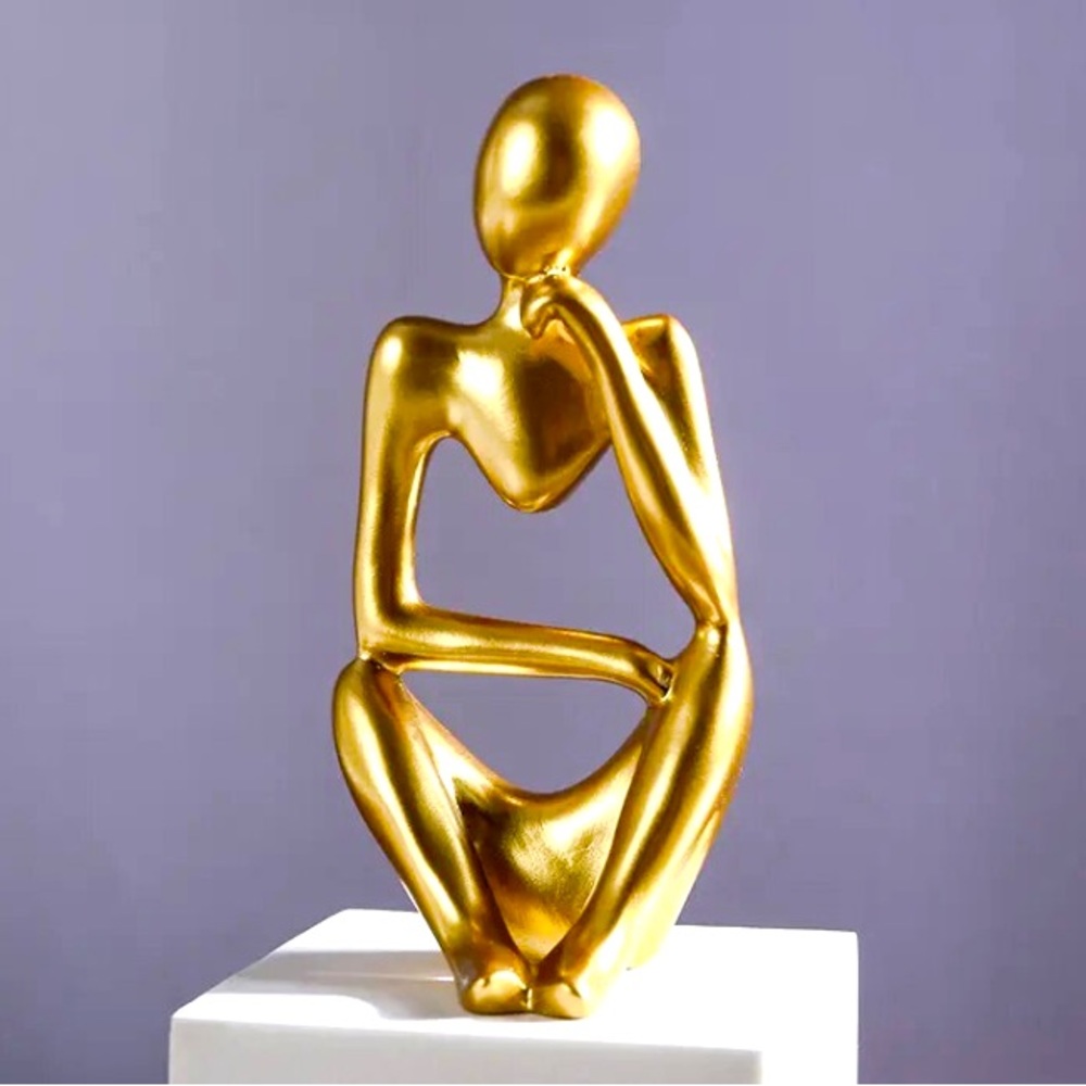 🖤𝟨𝟢%𝖮𝖥𝖥-𝖻𝗎𝗇𝖽𝗅𝖾𝗌𝟣𝟢+🖤NEW Gold Thinking Human Contemporary Decor
